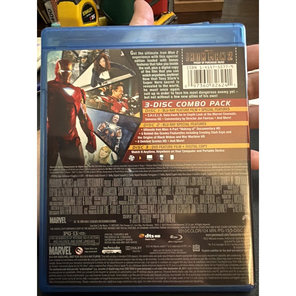 Iron Man 2 (Blu-ray, 2010)! - Picture 3 of 6
